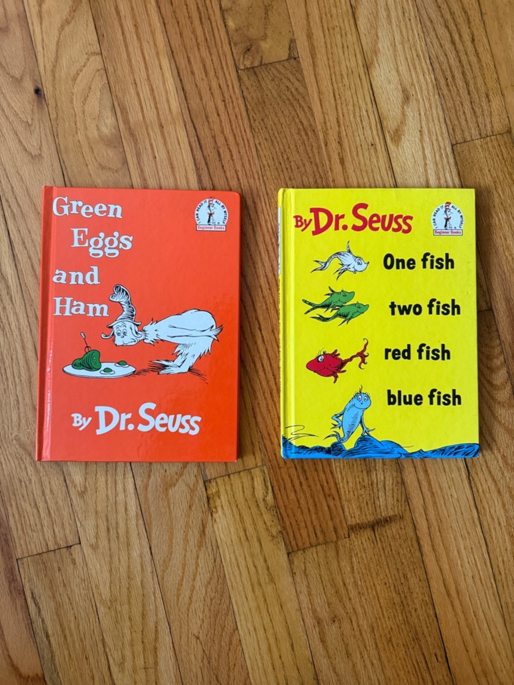 Dr. Seuss Red and Yellow Hardcover Set - Green Eggs and Ham & One Fish Two Fish